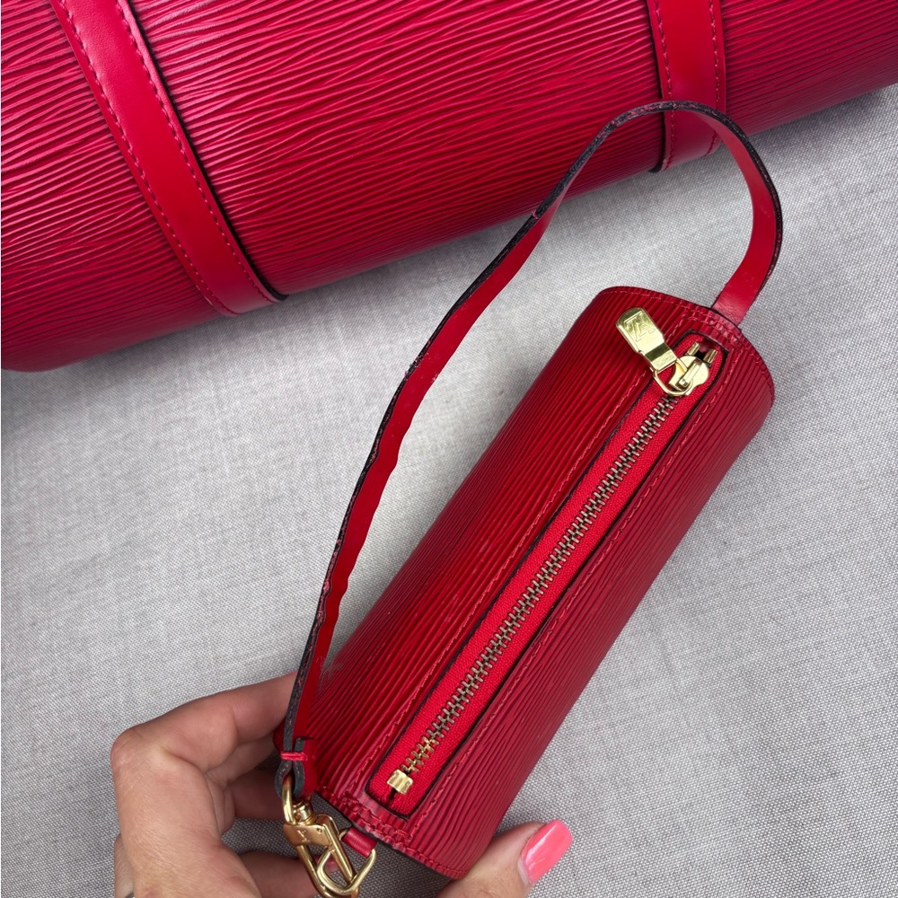 Louis Vuitton Red Satchel Bag - Picture 6 of 16
